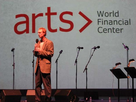 John Schaefer hosting a concert at World Financial Center in 2006